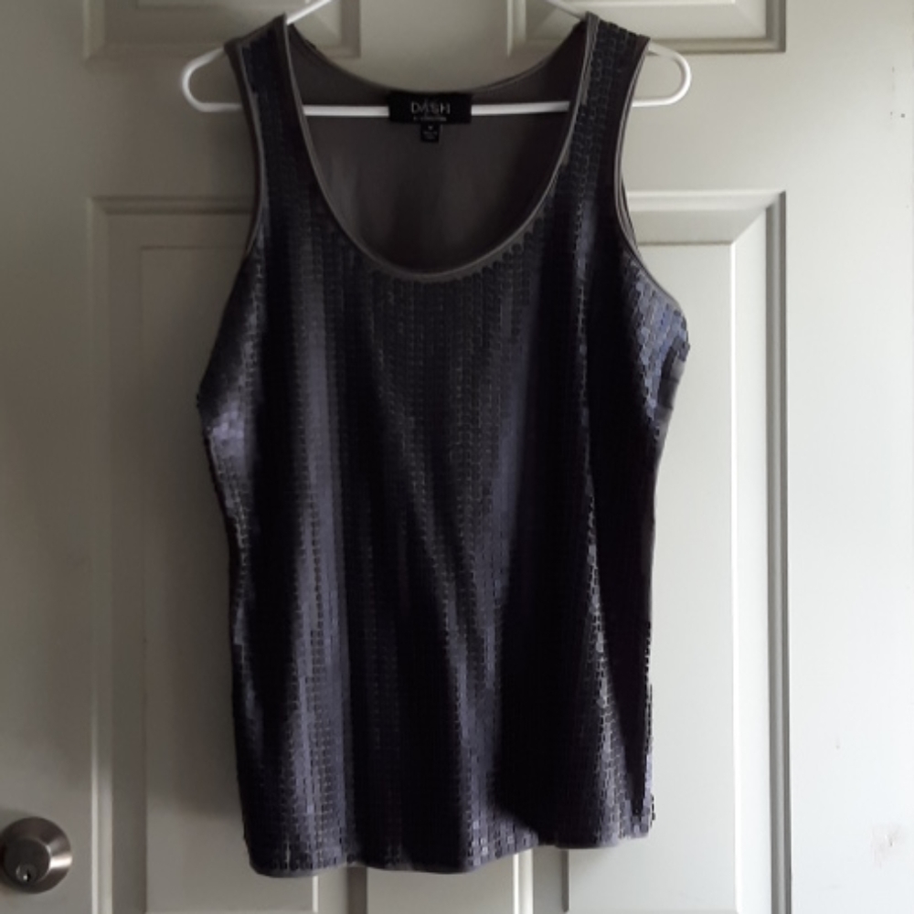 DASH by Kardashian tank w/sequins on front